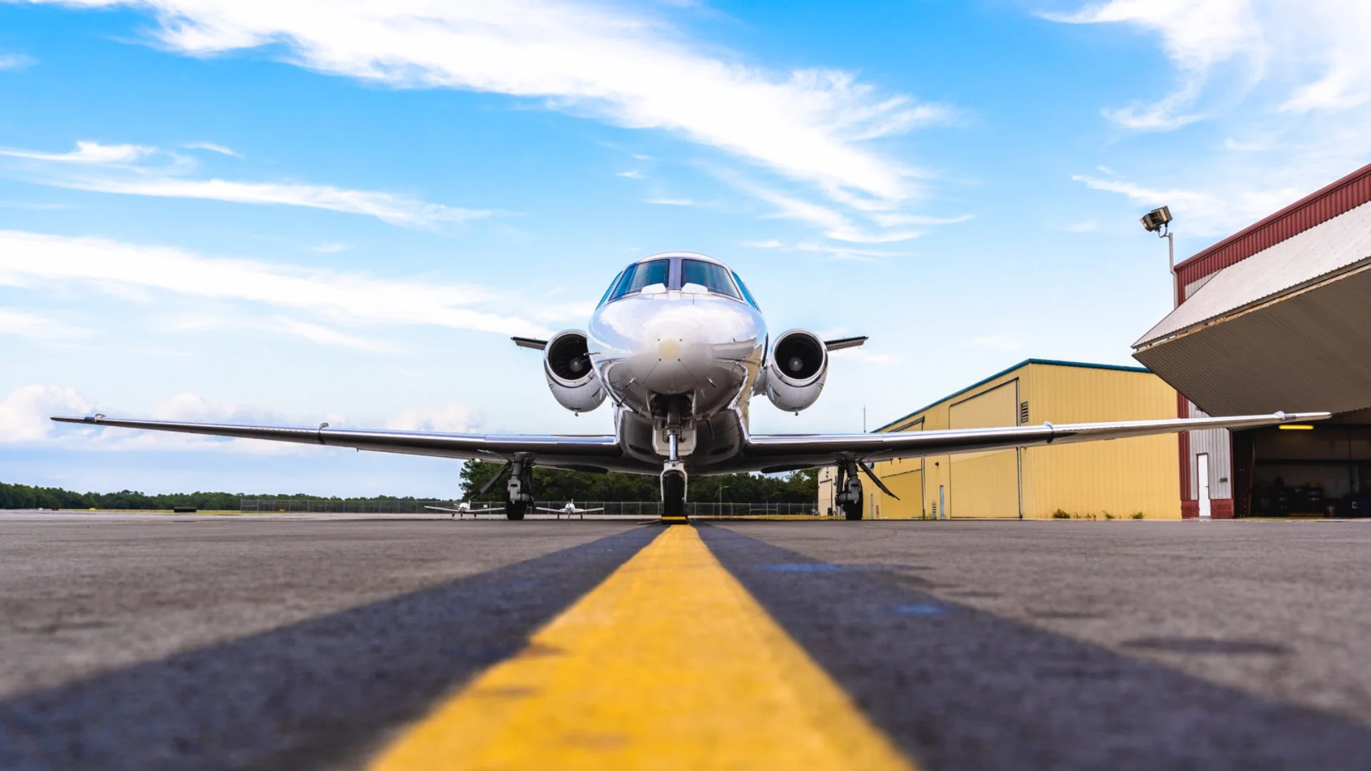 Aero Air Charter Citation on takeoff